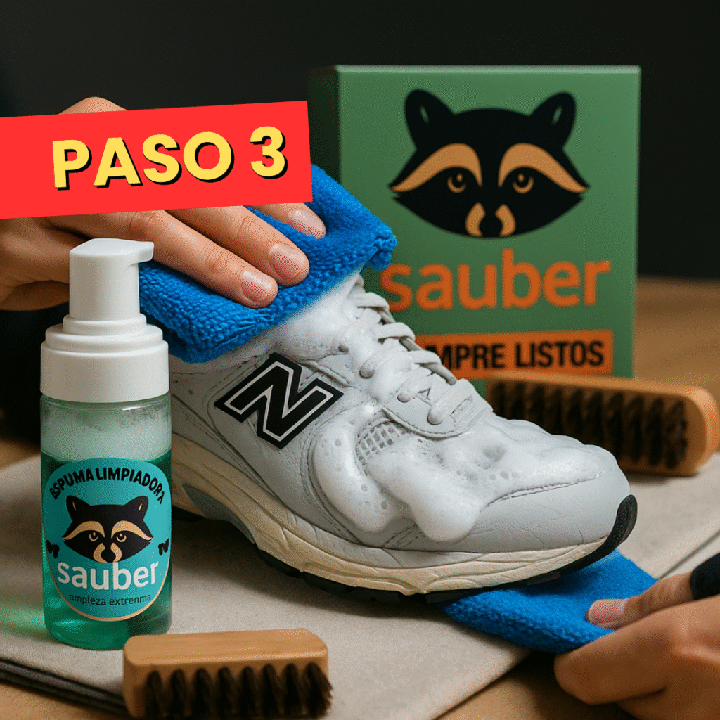 tutorial de limpieza para zapatos con sauber tres
